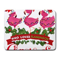 Flamingo T- Shirt Just A Girl Who Loves Flamingos And Christmas T- Shirt (1) Small Mousepad by ZUXUMI