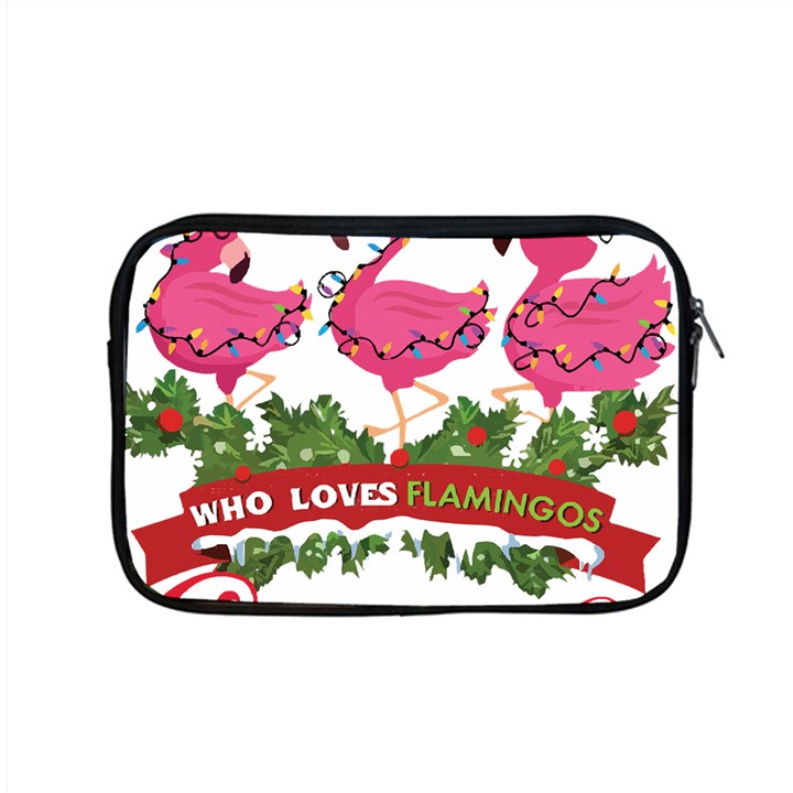 Flamingo T- Shirt Just A Girl Who Loves Flamingos And Christmas T- Shirt (1) Apple MacBook Pro 15  Zipper Case