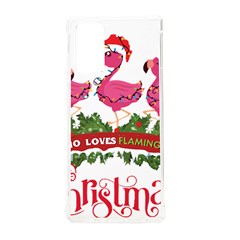 Flamingo T- Shirt Just A Girl Who Loves Flamingos And Christmas T- Shirt (1) Samsung Galaxy Note 20 Tpu Uv Case by ZUXUMI