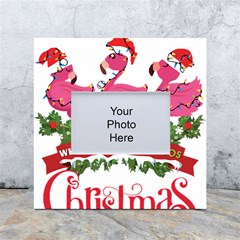 Flamingo T- Shirt Just A Girl Who Loves Flamingos And Christmas T- Shirt (1) White Box Photo Frame 4  X 6  by ZUXUMI