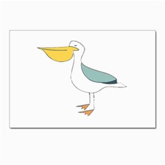 Pelican T-shirtwhite Look Calm Pelican 17 T-shirt (1) Postcards 5  X 7  (pkg Of 10)