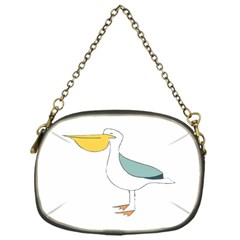 Pelican T-shirtwhite Look Calm Pelican 17 T-shirt (1) Chain Purse (one Side) by EnriqueJohnson