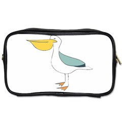 Pelican T-shirtwhite Look Calm Pelican 17 T-shirt (1) Toiletries Bag (two Sides) by EnriqueJohnson