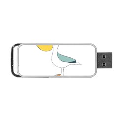 Pelican T-shirtwhite Look Calm Pelican 17 T-shirt (1) Portable Usb Flash (one Side) by EnriqueJohnson