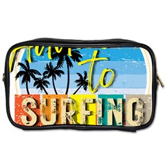 Bright Colorfull Addicted To Surfing T- Shirt Bright Colorfull Addicted To Surfing T- Shirt T- Shirt Toiletries Bag (two Sides) by JamesGoode