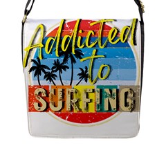 Bright Colorfull Addicted To Surfing T- Shirt Bright Colorfull Addicted To Surfing T- Shirt T- Shirt Flap Closure Messenger Bag (l) by JamesGoode