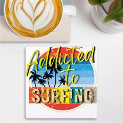 Bright Colorfull Addicted To Surfing T- Shirt Bright Colorfull Addicted To Surfing T- Shirt T- Shirt Uv Print Square Tile Coaster  by JamesGoode