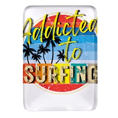 Bright Colorfull Addicted To Surfing T- Shirt Bright Colorfull Addicted To Surfing T- Shirt T- Shirt Rectangular Glass Fridge Magnet (4 Pack) by JamesGoode