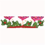 Flamingo T- Shirt Just A Girl Who Loves Flamingos And Christmas T- Shirt Large Bar Mat 32 x8.5  Bar Mat