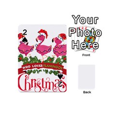 Flamingo T- Shirt Just A Girl Who Loves Flamingos And Christmas T- Shirt Playing Cards 54 Designs (mini) by ZUXUMI