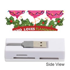 Flamingo T- Shirt Just A Girl Who Loves Flamingos And Christmas T- Shirt Memory Card Reader (stick) by ZUXUMI