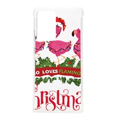 Flamingo T- Shirt Just A Girl Who Loves Flamingos And Christmas T- Shirt Samsung Galaxy Note 20 Ultra Tpu Uv Case by ZUXUMI