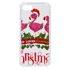 Flamingo T- Shirt Just A Girl Who Loves Flamingos And Christmas T- Shirt Iphone Se by ZUXUMI