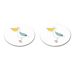 Pelican T-shirtwhite Look Calm Pelican 17 T-shirt Cufflinks (oval) by EnriqueJohnson