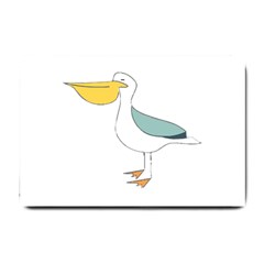 Pelican T-shirtwhite Look Calm Pelican 17 T-shirt Small Doormat by EnriqueJohnson