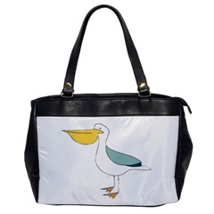 Pelican T-shirtwhite Look Calm Pelican 17 T-shirt Oversize Office Handbag by EnriqueJohnson