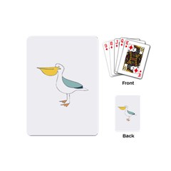 Pelican T-shirtwhite Look Calm Pelican 17 T-shirt Playing Cards Single Design (mini) by EnriqueJohnson