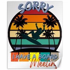 Bright Surfing Design Board Meeting T- Shirt Board Meeting Surfing Bright T Shirt Design T- Shirt Canvas 16  X 20  by JamesGoode