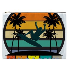 Bright Surfing Design Board Meeting T- Shirt Board Meeting Surfing Bright T Shirt Design T- Shirt Cosmetic Bag (xxl) by JamesGoode