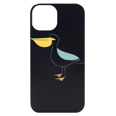 Pelican T-shirtwhite Look Calm Pelican 17 T-shirt Iphone 14 Black Uv Print Case by EnriqueJohnson