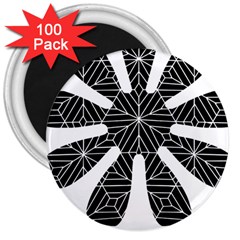 Flower T- Shirt Hi- Tech Flower T- Shirt (1) 3  Magnets (100 Pack) by ZUXUMI