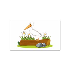 Pelican T-shirtwhite Look Calm Pelican 34 T-shirt (1) Sticker Rectangular (100 Pack) by EnriqueJohnson