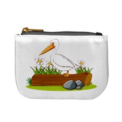 Pelican T-shirtwhite Look Calm Pelican 34 T-shirt (1) Mini Coin Purse by EnriqueJohnson