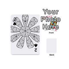 Flower T- Shirt Hi- Tech Flower T- Shirt Playing Cards 54 Designs (mini) by ZUXUMI