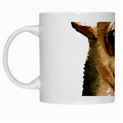 Brown Chihuahua T- Shirt Tan Brown Chihuahua Watercolor Portrait T- Shirt White Mug by JamesGoode