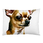 Brown Chihuahua T- Shirt Tan Brown Chihuahua Watercolor Portrait T- Shirt Pillow Case 26.62 x18.9  Pillow Case