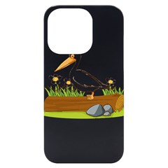 Pelican T-shirtwhite Look Calm Pelican 34 T-shirt Iphone 14 Pro Black Uv Print Case by EnriqueJohnson