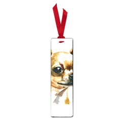 Brown Chihuahua T- Shirt Tan Brown Chihuahua Watercolor Portrait T- Shirt Small Book Marks by JamesGoode