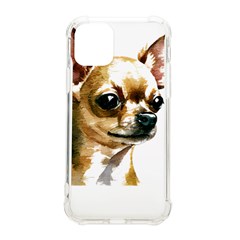 Brown Chihuahua T- Shirt Tan Brown Chihuahua Watercolor Portrait T- Shirt Iphone 11 Pro 5 8 Inch Tpu Uv Print Case by JamesGoode