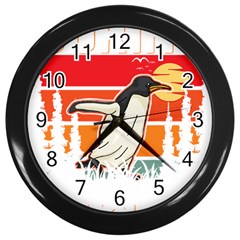 Penguin T-shirtlife Would Be So Boring Without Penguins Penguin T-shirt Wall Clock (black) by EnriqueJohnson