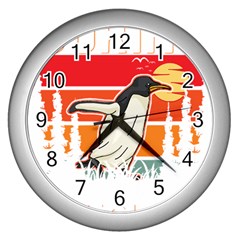 Penguin T-shirtlife Would Be So Boring Without Penguins Penguin T-shirt Wall Clock (silver) by EnriqueJohnson