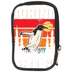 Penguin T-shirtlife Would Be So Boring Without Penguins Penguin T-shirt Compact Camera Leather Case by EnriqueJohnson