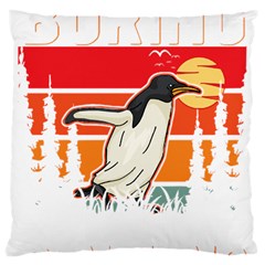 Penguin T-shirtlife Would Be So Boring Without Penguins Penguin T-shirt Large Cushion Case (two Sides) by EnriqueJohnson