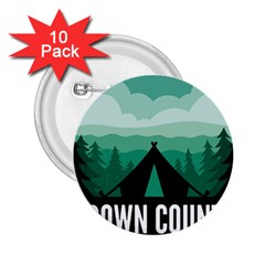 Brown County State Park T- Shirt Brown County State Park I N Camping T- Shirt 2 25  Buttons (10 Pack)  by JamesGoode