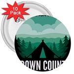 Brown County State Park T- Shirt Brown County State Park I N Camping T- Shirt 3  Buttons (10 pack)  Front