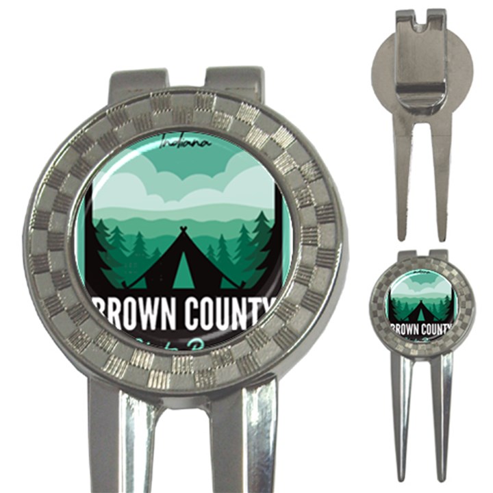 Brown County State Park T- Shirt Brown County State Park I N Camping T- Shirt 3-in-1 Golf Divots