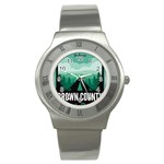 Brown County State Park T- Shirt Brown County State Park I N Camping T- Shirt Stainless Steel Watch Front