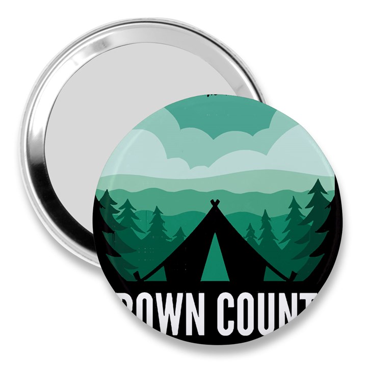 Brown County State Park T- Shirt Brown County State Park I N Camping T- Shirt 3  Handbag Mirrors