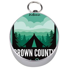 Brown County State Park T- Shirt Brown County State Park I N Camping T- Shirt Silver Compasses by JamesGoode