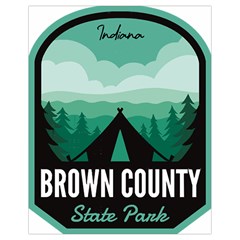 Brown County State Park T- Shirt Brown County State Park I N Camping T- Shirt Drawstring Bag (small) by JamesGoode