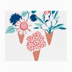 Flowers And Leaves T- Shirt Midsummer I Scream Flower Cones    Print    Pink Coral Aqua And Teal Flo Small Glasses Cloth