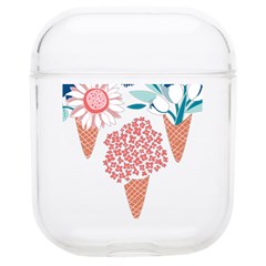 Flowers And Leaves T- Shirt Midsummer I Scream Flower Cones    Print    Pink Coral Aqua And Teal Flo Airpods 1/2 Case by ZUXUMI