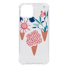 Flowers And Leaves T- Shirt Midsummer I Scream Flower Cones    Print    Pink Coral Aqua And Teal Flo iPhone 14 TPU UV Print Case