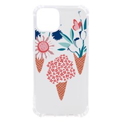 Flowers And Leaves T- Shirt Midsummer I Scream Flower Cones    Print    Pink Coral Aqua And Teal Flo iPhone 13 TPU UV Print Case