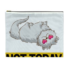 Persian Cat T-shirtnope Not Today Persian Cat 01 T-shirt Cosmetic Bag (xl) by EnriqueJohnson