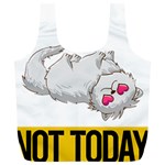 Persian Cat T-shirtnope Not Today Persian Cat 01 T-shirt Full Print Recycle Bag (XL) Front